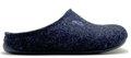 thies Hausschuhe Pantoffel PET Slipper (weicher Filz) dunkelblau Damen